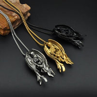 Angel of Death Pendant Necklace-316 Stainless Steel Necklace-Wild Saints Co.