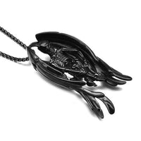 Angel of Death Pendant Necklace-BLACK-316 Stainless Steel Necklace-Wild Saints Co.