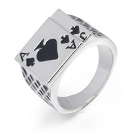 Blackjack Ring-7-316 Stainless Steel Ring-Wild Saints Co.