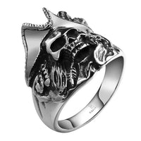 Captain Pirate Skull Ring-316 Stainless Steel Ring-Wild Saints Co.