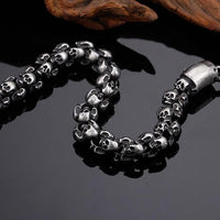 Catacombs Skulls Bracelet-316 Stainless Steel Bracelet-Wild Saints Co.