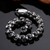 Catacombs Skulls Bracelet-316 Stainless Steel Bracelet-Wild Saints Co.