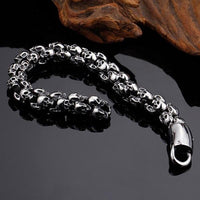 Catacombs Skulls Bracelet-316 Stainless Steel Bracelet-Wild Saints Co.