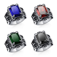 Claw Gem Ring-316 Stainless Steel Ring-Wild Saints Co.