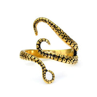 Deep Sea Tentacles Ring-GOLD-316 Stainless Steel Ring-Wild Saints Co.