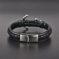 Leather Rope Anchor Bracelet-Leather Bracelet-Wild Saints Co.