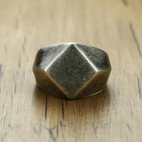 Quadrangle Flat-Top Signet Ring-316 Stainless Steel Ring-Wild Saints Co.