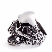 Rotten Skull Ring-316 Stainless Steel Ring-Wild Saints Co.
