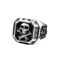 Skull & Crossbones Ring-7-316 Stainless Steel Ring-Wild Saints Co.