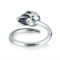 Small Skeleton Silver Skull Ring-925 Sterling Silver Ring-Wild Saints Co.