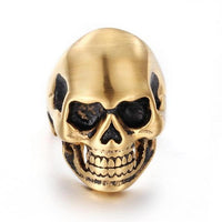 Smiling Skull Ring-316 Stainless Steel Ring-Wild Saints Co.