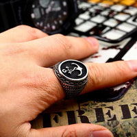 Snakeskin Sea Anchor Ring-316 Stainless Steel Ring-Wild Saints Co.