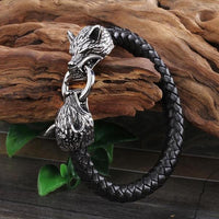 Steel Wolf Head Bracelet-316 Stainless Steel Bracelet-Wild Saints Co.