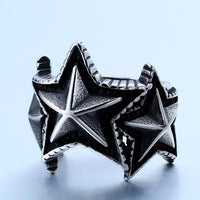 Three Stars Ring-316 Stainless Steel Ring-Wild Saints Co.