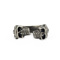 Twin Skulls Ring-Wild Saints Co.