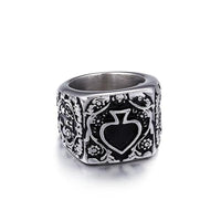 Vintage Spades Ring-316 Stainless Steel Ring-Wild Saints Co.