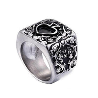 Vintage Spades Ring-7-316 Stainless Steel Ring-Wild Saints Co.