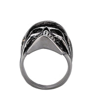 Army Officer Skull Ring-316 Stainless Steel Ring-Wild Saints Co.