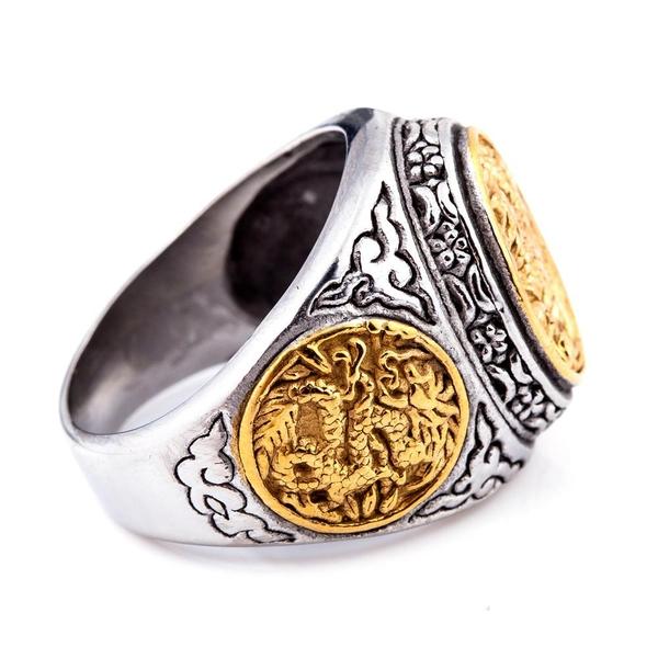 Carved Phoenix Ring-316 Stainless Steel Ring-Wild Saints Co.