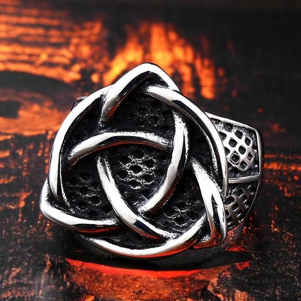 Celtic Knot Ring-316 Stainless Steel Ring-Wild Saints Co.