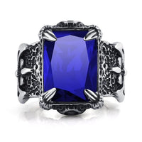 Claw Gem Ring-BLUE-316 Stainless Steel Ring-Wild Saints Co.