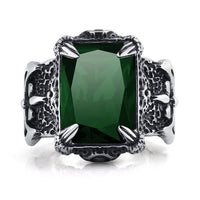 Claw Gem Ring-GREEN-316 Stainless Steel Ring-Wild Saints Co.