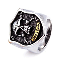 Good Luck Crossbones Ring-316 Stainless Steel Ring-Wild Saints Co.