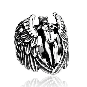 Naked Angel Ring-STEEL-316 Stainless Steel Ring-Wild Saints Co.