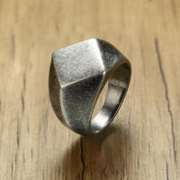 Quadrangle Flat-Top Signet Ring-316 Stainless Steel Ring-Wild Saints Co.