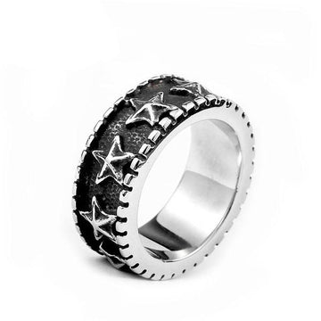 Star-Spangled Ring-316 Stainless Steel Ring-Wild Saints Co.