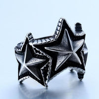 Three Stars Ring-316 Stainless Steel Ring-Wild Saints Co.