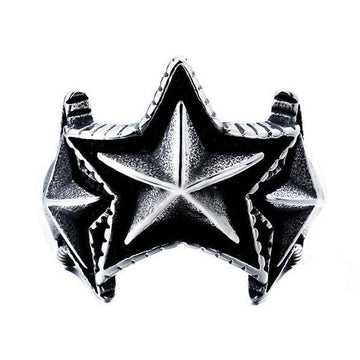 Three Stars Ring-7-316 Stainless Steel Ring-Wild Saints Co.