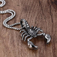 Tribal Scorpion King Pendant Necklace-316 Stainless Steel Necklace-Wild Saints Co.