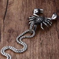 Tribal Scorpion King Pendant Necklace-316 Stainless Steel Necklace-Wild Saints Co.