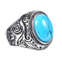Tribal Stone Ring-316 Stainless Steel Ring-Wild Saints Co.