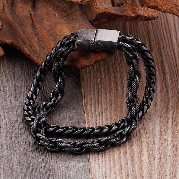 Vintage Chain Link Bracelet-316 Stainless Steel Bracelet-Wild Saints Co.