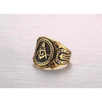 Vintage Masonic Freemason Ring-316 Stainless Steel Ring-Wild Saints Co.