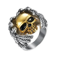 Winged Skull Ring-7-316 Stainless Steel Ring-Wild Saints Co.
